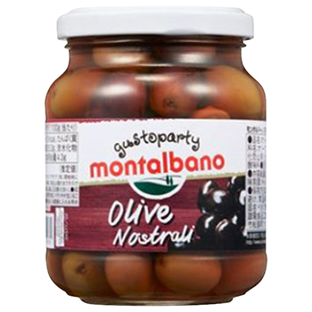 【FOOD de WINE】モンタルバーノ ノストラーリ オリーブ種有 310g / 讃陽食品工業 ◎(MONTALBANO NOSTRALI OLIVE ◎)